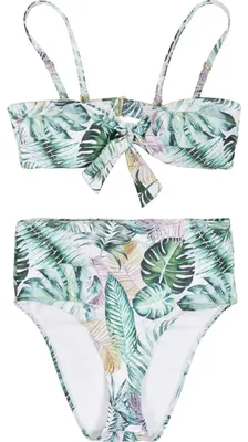 Productafbeelding van Urban Classics damesbikini met hoge taille en print, kleur: wit, maat: XS