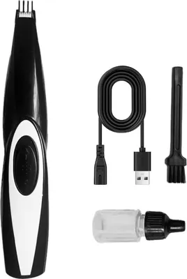 Produktbild von Elektrischer Haustier-Haarschneider, wiederaufladbar, USB, kabellos, für Hunde und Katzen, Pfoten, Ohren, Augenpflege, Gesichtshaarpflege