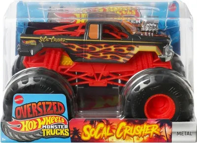 Produktbild von Mattel FYJ83; JCC86 - Hot Wheels Monster Truck 1:24 - Socal Crusher - % VOL %