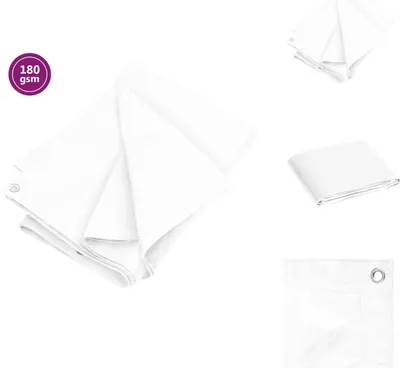 Obrázok produktu pre plachta vidaXL 180 g/m² 6x8 m biela HDPE - Plachty