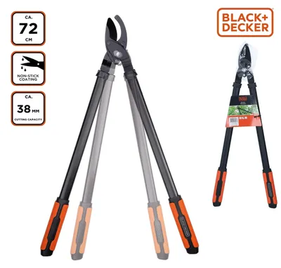 Produktbild von BLACK+DECKER Astschere 72CM - 38MM Schnitt - Antihaftklingen Schwarz/Orange