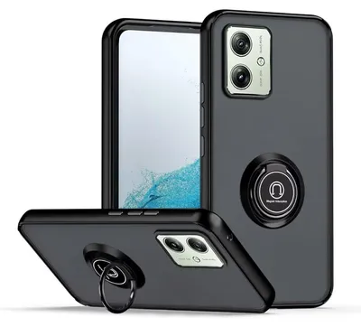 Produktbild von Für Motorola Moto G54 Shadow Design TPU + PC Schutz Hülle Tasche Case Schutzhülle Schwarz