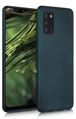 Produktbild von kwmobile Handyhülle für Samsung Galaxy A31 Hülle - Silikon Case metallisch schimmernd - Schutzhülle Cover - Metallic Petrol