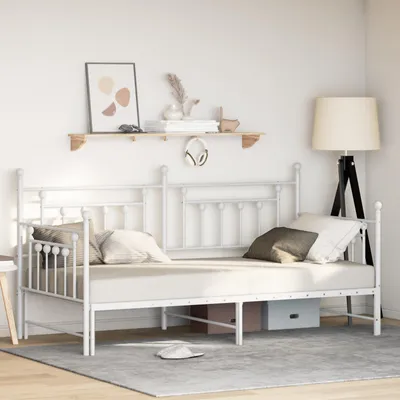 Obrázek produktu pro vidaXL Rám denní postele bílý 90 x 190 cm ocel