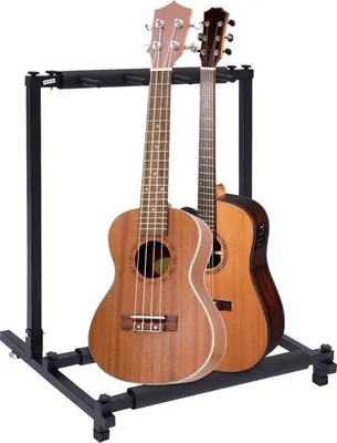 Immagine prodotto di Robusti supporti per chitarra per 3 chitarre acustiche, neri