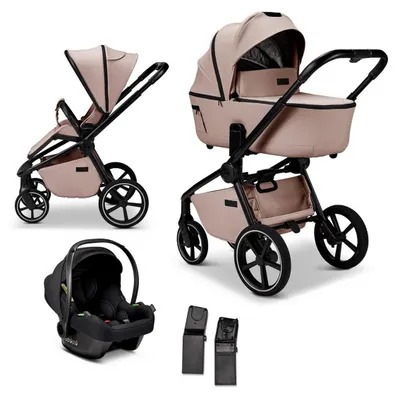 Produktbild von Moon Resea 2.0 Kombikinderwagen SET inkl. Cosmo 2.0 Babyschale sand