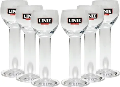 Produktbild von Linie Fra Norge - Aquavit Gläser - 6 Stück
