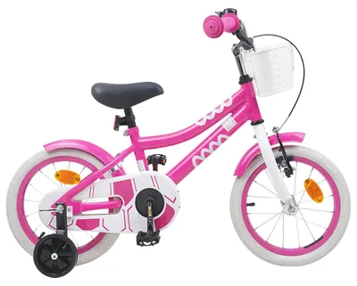 Obrázok produktu pre Detský bicykel vidaXL 14 palcov pre deti vo veku 3–5 rokov, ružový