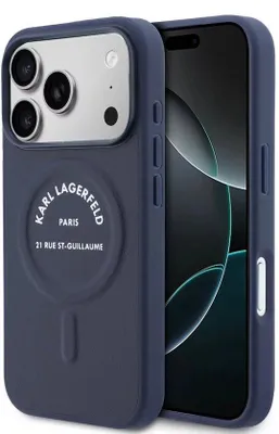 Immagine prodotto di Custodia posteriore Karl Lagerfeld per Apple iPhone 17 Pro Max, colore blu navy