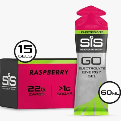 Obrázek produktu pro Science in Sport GO Energy + Electrolyte Gel s příchutí malin 15 x 60 ml