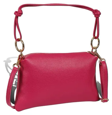 Produktbild von Toscanto Damen Umhängetasche Leder Tasche fuchsia pink D2OTT861UP3