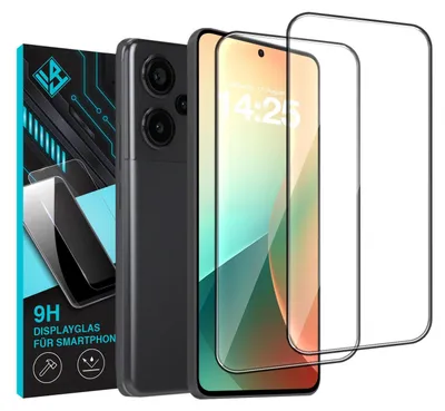Produktbild von 2x 9H 3D Schutzglas Displayschutzfolie für Xiaomi Redmi Note 13 Pro+ 5G Displayglas Fullcover Displayschutz Glas Panzerfolie 3D Schutzglasfolie