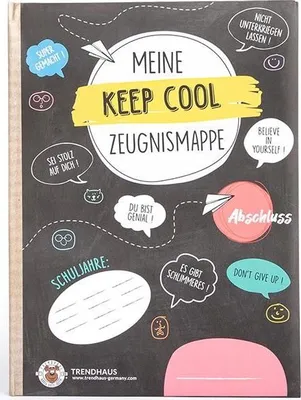 Produktbild von Trendhaus ALLES FÜR DIE SCHULE Zeugnismappe - Keep Cool