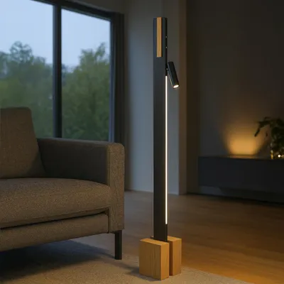 Produktbild von LED Stehlampe - stufenlos dimmbar - max. 2300 lm - 131x14x14 cm