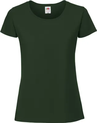 Produktbild von Fruit Of The Damen T-Shirt, enganliegend RW5975 (XL) (Flaschengrün)