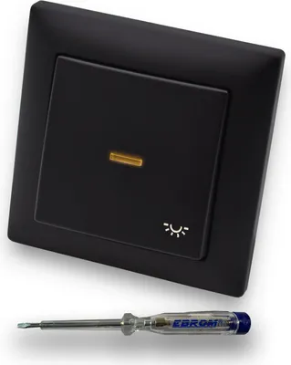 Produktbild von BUSCH JÄGER Wechselschalter PERMANENT 2000/6 USGL BBBlack Wippe Licht-SW MATT