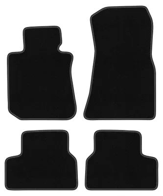 Produktbild von Velours-Fußmatten für BMW i4 G26 2021-2022 – 4-tlg, Schwarz, passgenau – Wielganizator BASIC