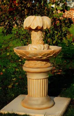 Produktbild von Springbrunnen Fontäne Zierbrunnen Garten Deko Brunnen Fiore 93 cm Steinguss