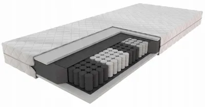 Zdjęcie produktu dla Materac kieszeniowy twardość H3 140 x 200 cm kolor biały FURNITEX Kieszeniowy