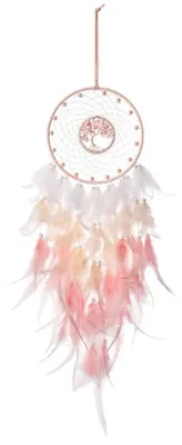 Image de Attrape-rêves avec l'Arbre de Vie et des plumes