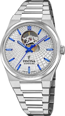 Produktbild von Festina Herrenuhr Swiss Made Armbanduhr Edelstahl silber UF20053/1