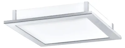 Productafbeelding van Vierkante plafondlamp Auriga chroom 38,5cm