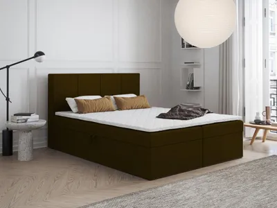 Produktbild von Boxspringbett mit Bettkasten Faro 140x200 cm Polsterbett, Bettgestell, Doppelbett, Stauraum, Schlafzimmer
