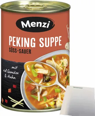 Produktbild von Menzi Peking Suppe (400ml Dose) + usy Block