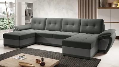 Obrázek produktu pro Rozkládací sedačka do U BLAIR - šedá / šedá