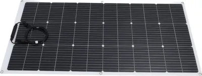 Obrázek produktu pro Polopružný, přenosný monokrystalický solární panel s nabíječkou baterií pro kempování a obytné vozy (120 W)
