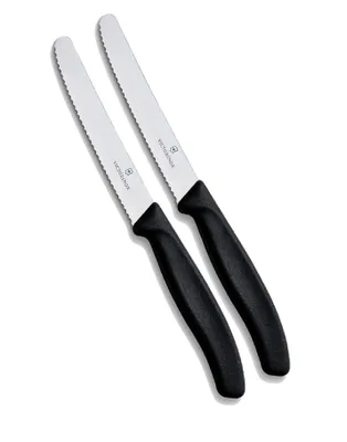 Produktbild von Victorinox | Swiss Classic Set | 2 Stück | Schwarz | ergonomische Griffe | ideal für Präzisionsarbeiten | zeitloses Design