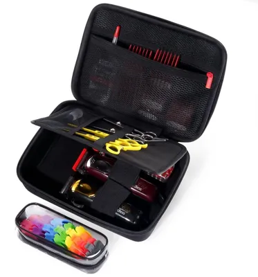Produktbild von Friseurtasche Friseurkoffer Scherentasche - Ölbeständig - Tragetasche für Haarschneider und Scheren - Schwarz - Für Friseur und Salon