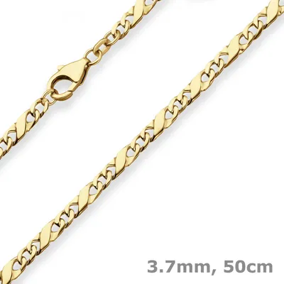 3-7mm-Dollarkette-aus-585-Gelbgold-50cm