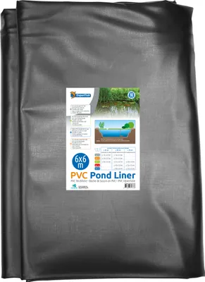 Produktbild von SuperFish 06080520, Teich-Zwischenlage, Schwarz, Polyvinylchlorid (PVC), 1 Stück(e), 6 m, 6000 mm
