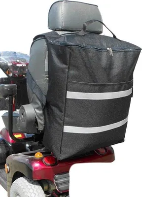 Produktbild von Famanu Einkaufstasche für Scooter mit reflektierenden Streifen - Schwarz