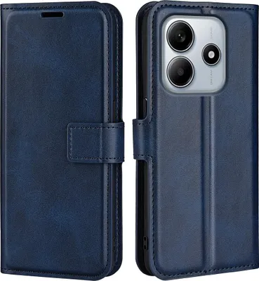 Produktbild von Xiaomi Redmi Note 14 5G Hülle - Coverup Deluxe Klapphülle - Blau