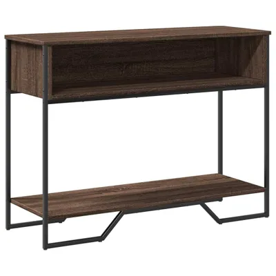 Obrázok produktu pre vidaXL Konzolový stolík hnedý dubový vzhľad 100x35x74,5 cm materiál na báze dreva