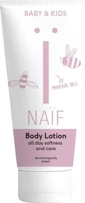 Produktbild von NAÏF Pflegende Bodylotion für Babys & Kinder, 200 ml, Hypoallergen,  getestet, 1 Stück(e)