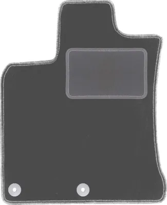 Image de Tapis de sol conducteur en velours graphite adapté au Nissan Qashqai I J10 (2006-2013, crossover) – avec fixations – ajustement parfait