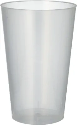 Produktbild von 50 Mehrweg-Trinkbecher PP 0.4 l Ø 8.6 cm · 13 cm transluzent unzerbrechlich