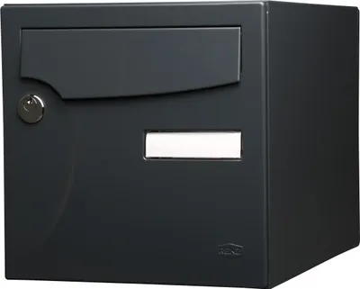 Produktbild von RENZ Standard 2-türiger Außenbriefkasten in Stahl Anthrazit matt