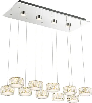 Produktbild von Globo Lighting Hängeleuchte Metall verchromt, LED