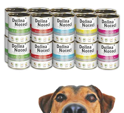 Produktbild von Dolina Noteci Premium Top 5 Geschmäcker Nassfutter für Hunde 20x400g