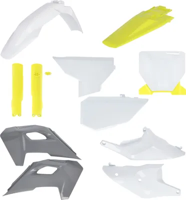 Imagen del producto de Kit de carenado ACERBIS, 11 piezas, modelo 2024, color blanco, para HUSQVARNA