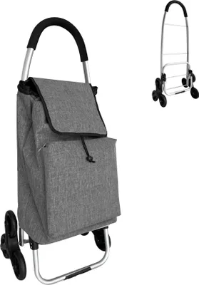 Immagine prodotto di Carrello della spesa saliscale con borsa termica da 45 litri
