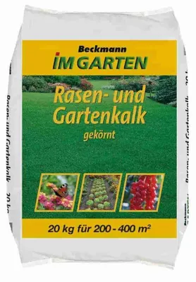 Immagine prodotto di Calce per prato, calce per giardino, calce carbonatica 20kg, calce granulare, per terreno acido