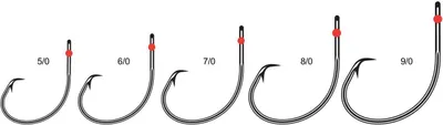 Produktbild von VMC 7385CT Redamber Hook - Circle Hook Kreishaken, Größe/Packungsinhalt:Gr. 7/0 / 4 Stück