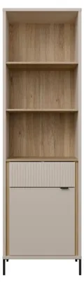 Produktbild von Furniture24 Regal Seravel Svlv712-Q112 Mit Tür Und Schublade Bücherregal - Beige