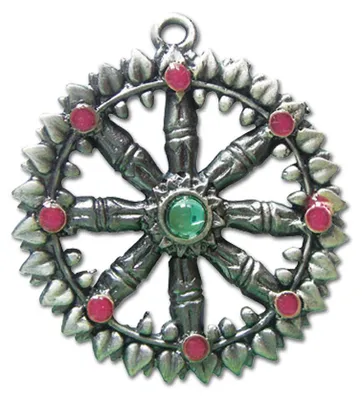 Produktbild von Dharma Rad - Buddha - Anhänger Schmuck Durchmesser 35mm