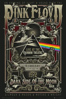 Image de Pink Floyd - Rainbow Theatre - Face - Affiche musicale 61x91,5 cm
